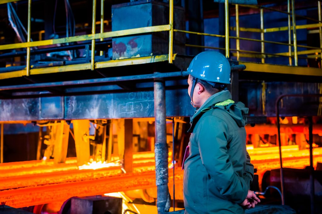 Metallurgist working in a steel plant laboratory, analyzing metals and alloys for careers, jobs, and salaries